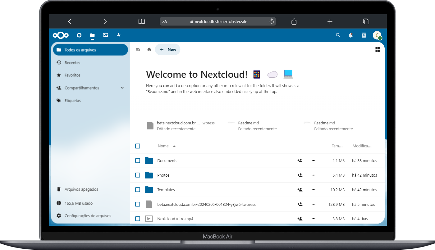 Nextcloud Dashboard